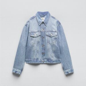 Zara Rhinestone Denim Jacket